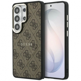 Custodia per Samsung Galaxy S26 Ultra - Guess PU Leather 4G Gold Frame Magnetic