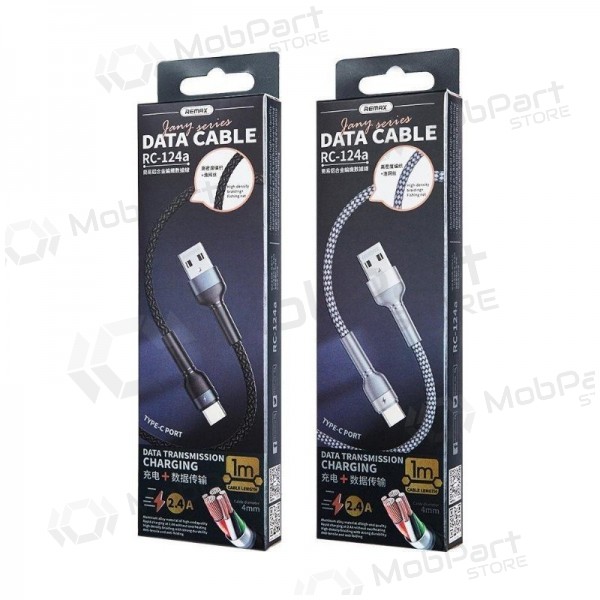 USB cavo Remax RC-124i USB-A to Lightning 1.0m nero