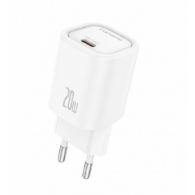 Caricabatterie per telefono Foneng EU69 20 W USB-C bianco.