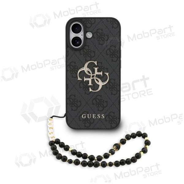 Custodia per Apple iPhone 17 - Guess PU 4G Metal Logo Strap (nero)