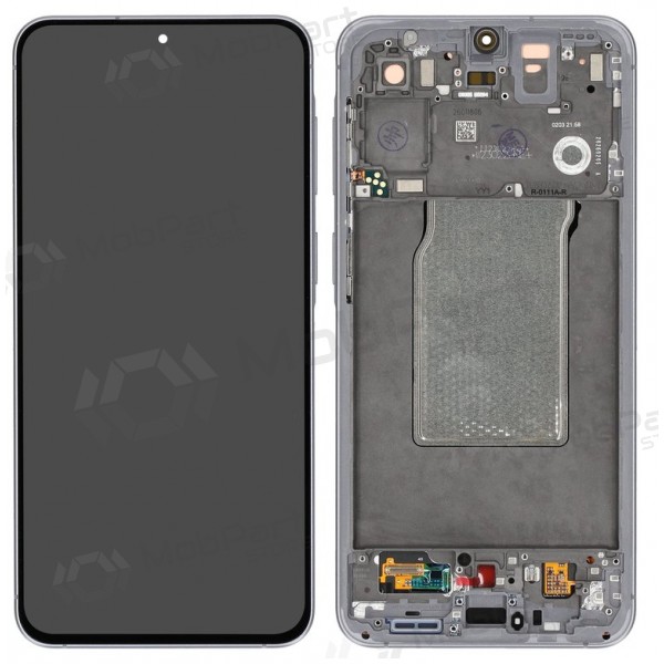 Schermo Samsung Galaxy A57 5G (grigio) (con cornice) (Premium)