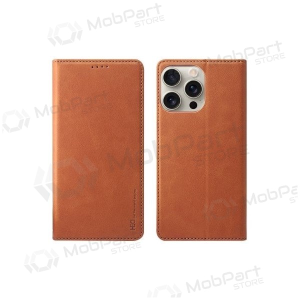 Samsung Galaxy A57 custodia - HDD Magnetic Wallet Case (marrone)