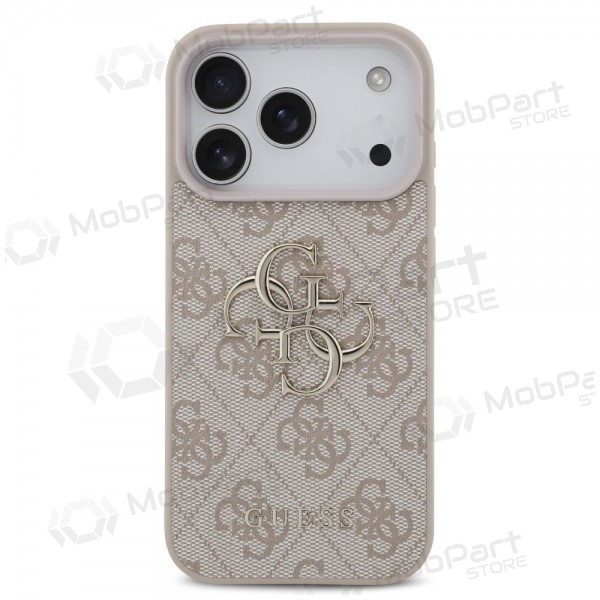 Custodia per Apple iPhone 17 Pro - Guess PU 4G Metal Logo (rosa)