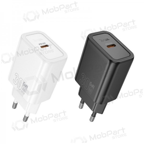 Caricabatterie per telefono Hoco N62 30 W GaN USB-C bianco