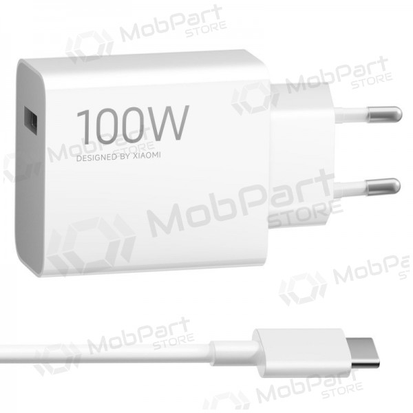 Caricabatterie per telefono Xiaomi Charging Combo BHR095VEU 100 W USB-A con cavo USB-C bianco