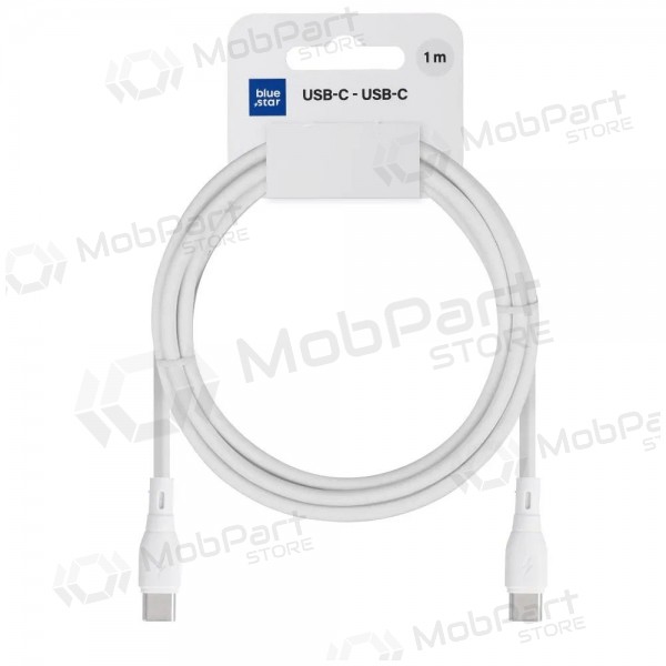 Cavo USB-C Blue Star PJ73-13-3 USB-C a USB-C 1 m 60 W bianco