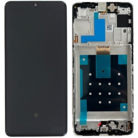 Schermo Samsung Galaxy M55 (nero) (con cornice) (OLED)