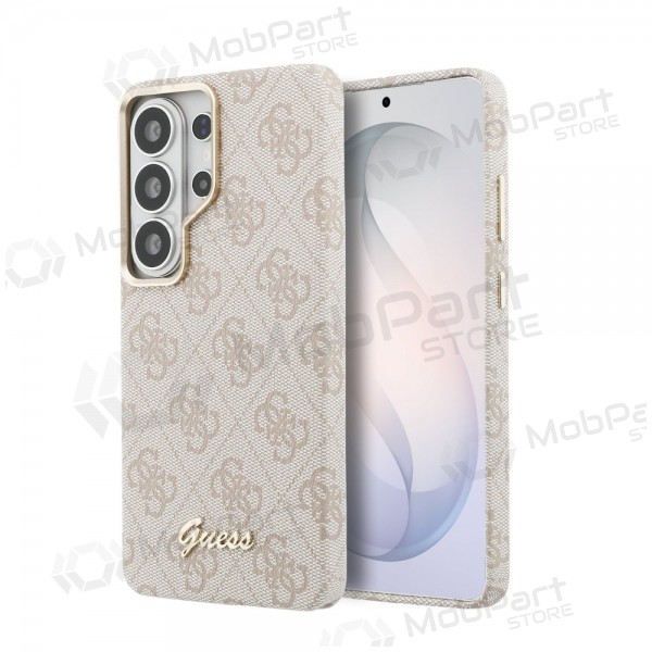 Custodia per Samsung Galaxy S26 Ultra - Guess PU 4G Script Metal Logo Magnetic (rosa)