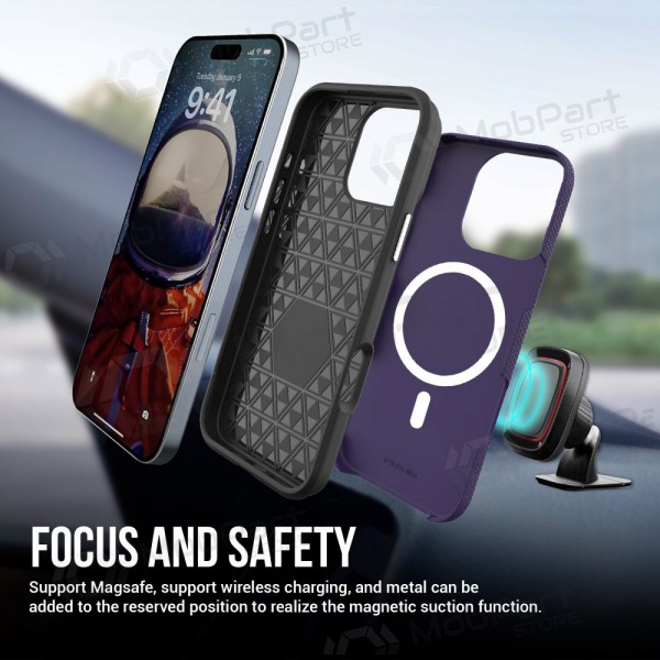 Apple iPhone 15 custodia „Perfectionists“ (viola)