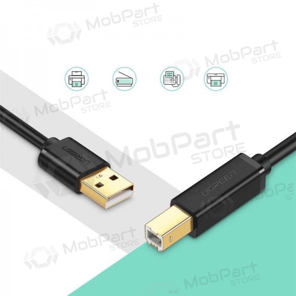 Cavo USB per stampanti Ugreen US135 USB-A a USB-B 5 m nero