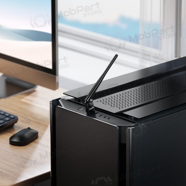 Adattatore USB Wi-Fi Hoco HI37 USB Wi-Fi 4 nero