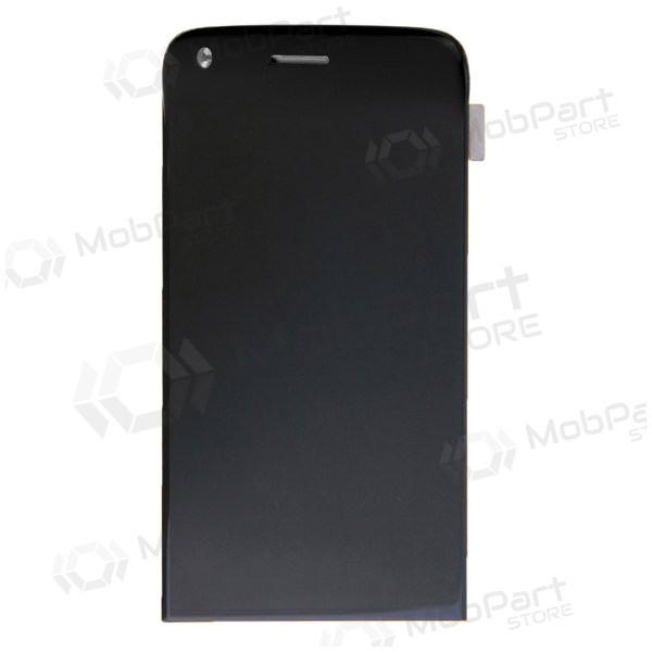 LG H850 G5 schermo / display (con una cornice) (nero) (service pack) (originale)