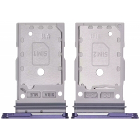 Supporto per scheda SIM Samsung Galaxy S24, S24+ (viola) (originale)