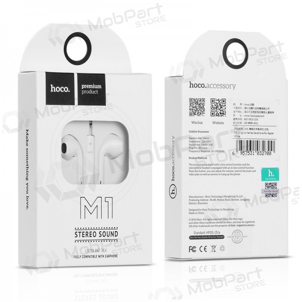 Mani libere HOCO M1 3,5mm (bianco)