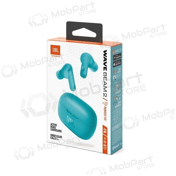Cuffie senza fili JBL Wave Beam 2 Bluetooth TWS blu.