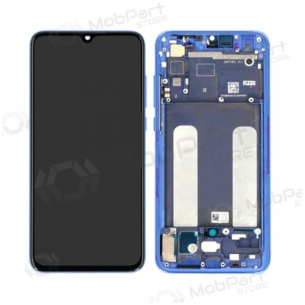 Xiaomi Mi 9 Lite schermo / display (blu) (con una cornice) (service pack) (originale)