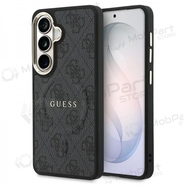 Custodia Samsung Galaxy S26 - Guess PU Leather 4G Gold Frame Magnetic (nera)