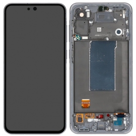 Samsung Galaxy A56 schermo / display (nero) (con una cornice) (OLED)