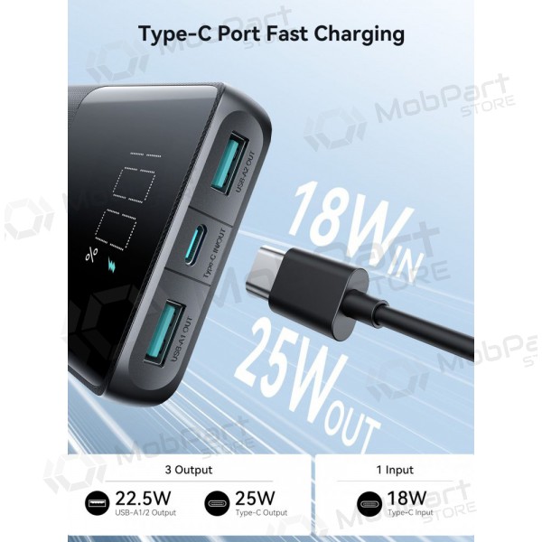 Batteria esterna Power Bank Joyroom JR-PBF20 22.5W 10000mAh nero