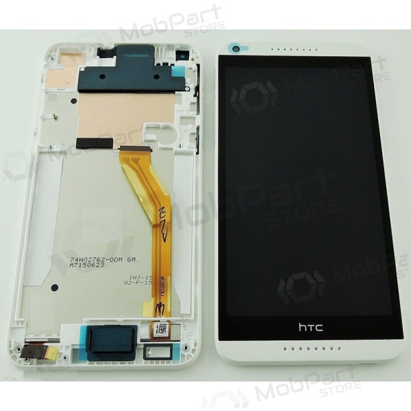 HTC Desire 816 schermo / display (bianca) (con una cornice) (service pack) (originale)