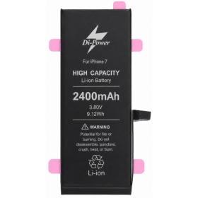 Batteria Apple iPhone 7, accumulatore Di-Power 2400 mAh (capacità aumentata)