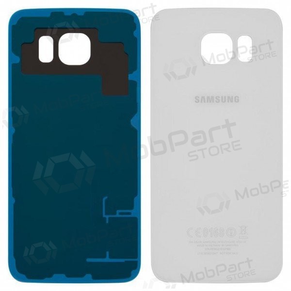 Samsung G920F Galaxy S6 coperchio batteria posteriore bianca (white pearl) (usato grade B, originale)