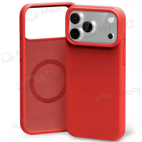 Custodia per Apple iPhone 17 Pro Max, 18 Pro Max Mercury - Pure Magsafe Silicon Case (rosso)