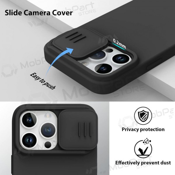 Custodia per Apple iPhone 14 - Nillkin Silicone (nero)