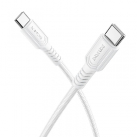 Cavo USB-C Borofone BX116 USB-C a USB-C 1 m 60 W bianco.