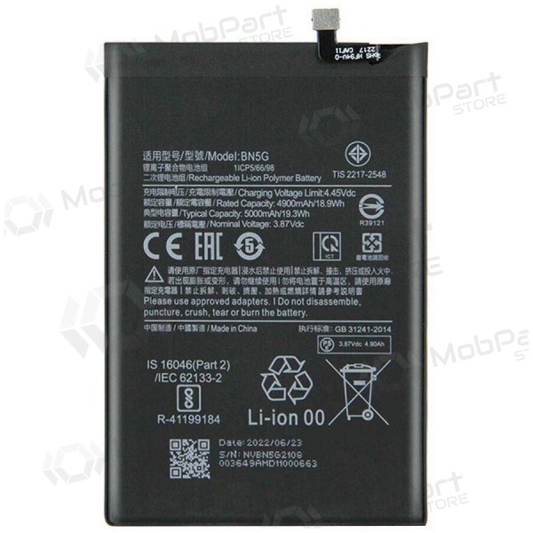 Xiaomi Redmi 10A, Redmi 10C batteria, akumuliatorius (BN5G) Xiaomi Redmi 10A, Redmi 10C batteria, akumuliatorius (BN5G)