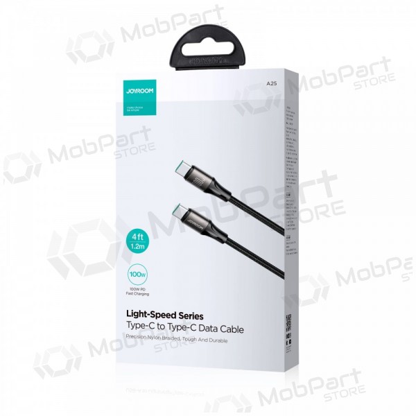 USB cavo Joyroom SA25-CC5 USB-C to USB-C 100W 1.2m nero