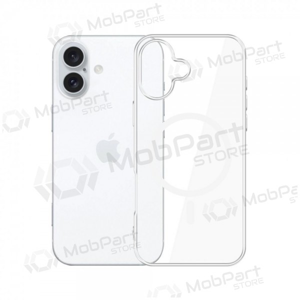 Custodia per Apple iPhone 16 Plus - 3MK Clear MagCase (trasparente)