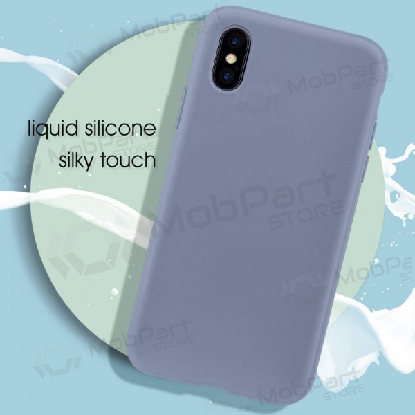 Custodia per Apple iPhone 11 Pro - Liquid Silicone 2.0mm (grigio lavanda)