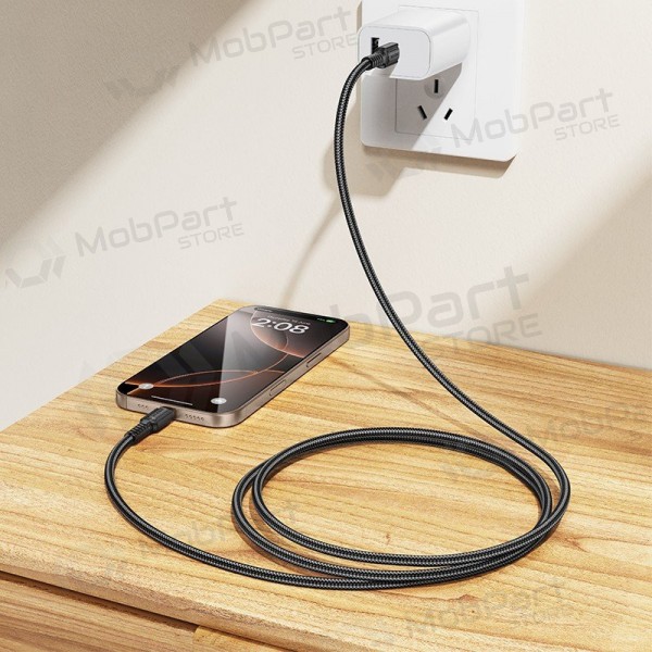 Cavo USB-C Borofone BX116 da USB-C a USB-C 1 m 60 W nero