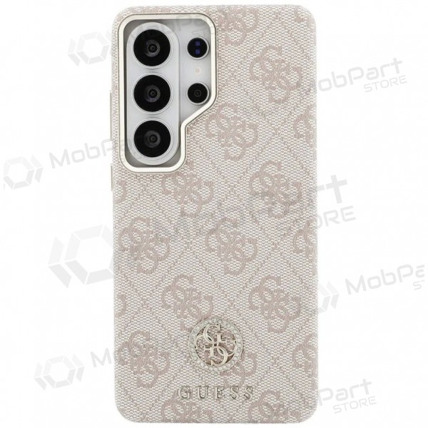 Custodia per Samsung Galaxy S26 Ultra - Guess PU Leather 4G Strass Logo Gold Frame Magnetic (rosa)