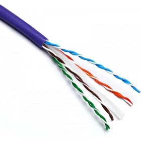 Cavo di rete Excel 190-071-500 Cat6 U/UTP (LSOH, 23AWG, B2CA, viola, bobina da 500 m.)
