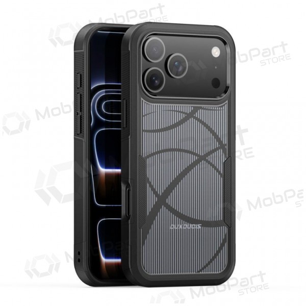 Custodia per Apple iPhone 17 Pro Max, 18 Pro Max - Dux Ducis Shld nero (Rhythm Pattern)