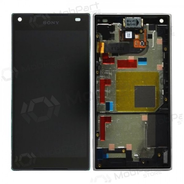 Sony E5803 / E5823 Xperia Z5 Compact schermo / display (nero) (con una cornice) (usato grade B, originale)