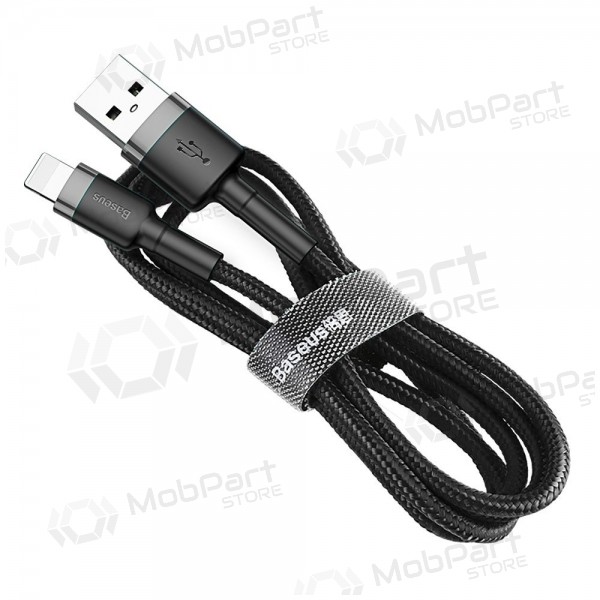 USB cavo Baseus Cafule USB-A to Lightning 2.4A 1.0m grigio-nero CALKLF-BG1