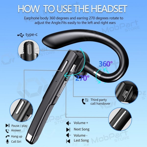 Auricolare vivavoce LR1 nero
