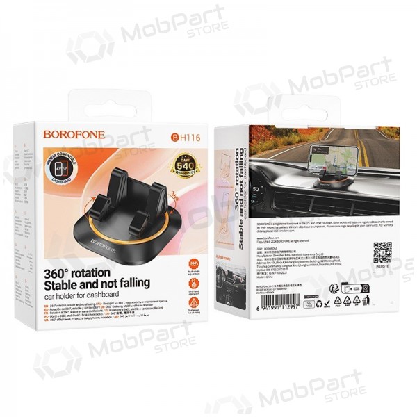 Porta cellulare da auto Borofone BH116 (dashboard) nero
