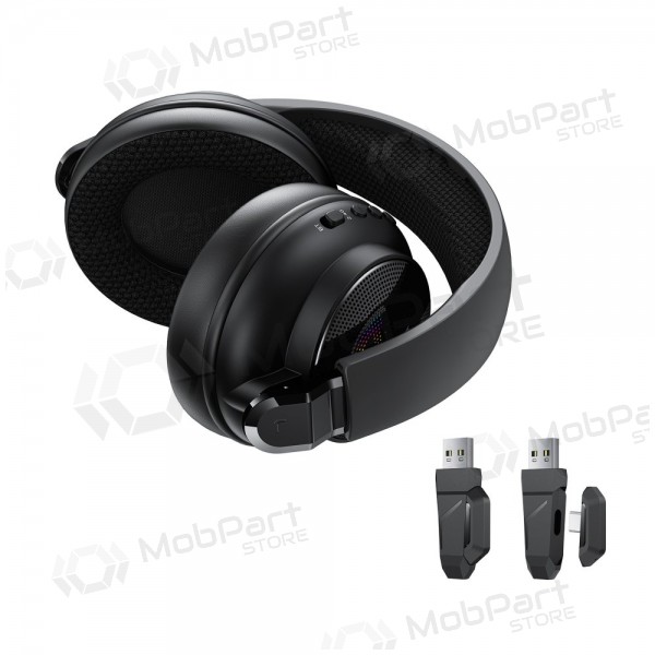 Cuffie wireless Acefast H15 Gaming over-ear con microfono USB-C nere