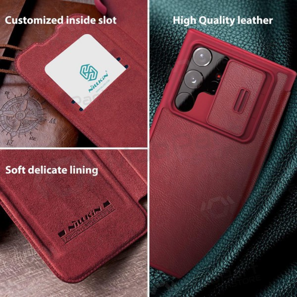 Samsung Galaxy S23 Plus custodia „Nillkin Leather“ (rosso)