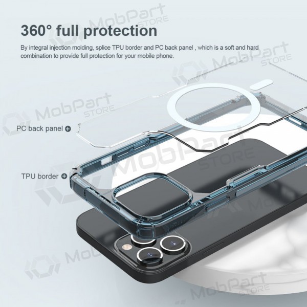 Custodia per Apple iPhone 14 - Nillkin Nature Magnetic (blu)