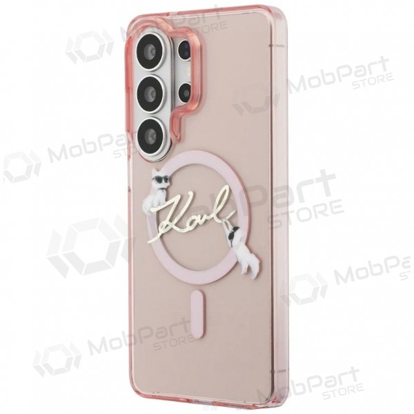 Custodia Samsung Galaxy S26 Ultra - Karl Lagerfeld IML Choupette Karl Script Logo Magnetic (rosa)