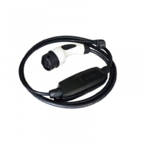 Elektromobilio nešiojamas caricatore Duosida Type 2 - Schuko (220V), 16A, 3.6kW, 1-fazė, 5m