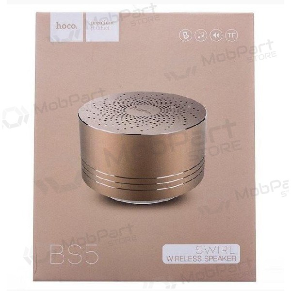 Bluetooth altoparlante portatile HOCO BS5 (MicroSD, mani libere, AUX,FM) (d'oro)