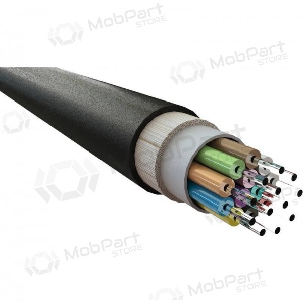 Cavo ottico Excel 205-300 4 fibre monomodali OS2 9/125 G652D LSZH CPR Dca resistente ai raggi UV 1000 N.