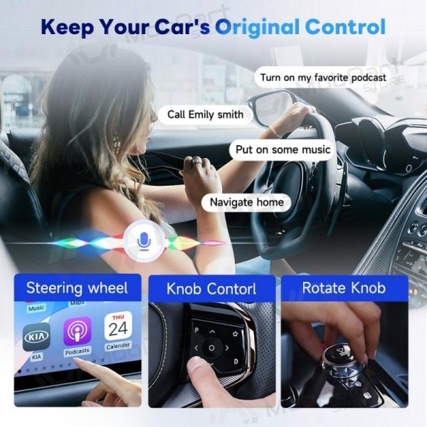 Adattatore CarPlay Carlinkit HD2CP Pro wireless Android Auto nero