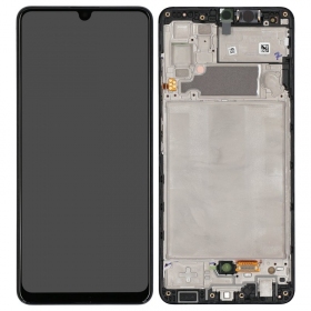 Samsung Galaxy A32 4G schermo (nero) (con cornice) (originale)